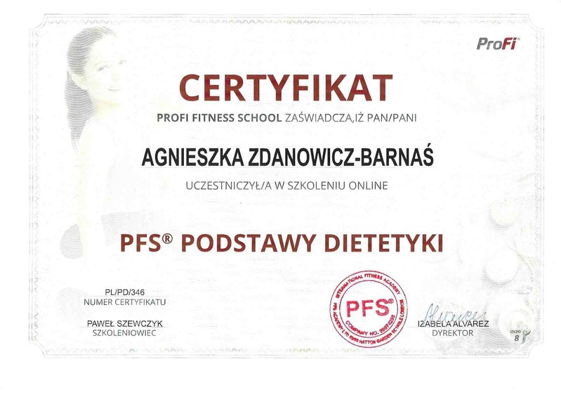 Certyfikat Podstawy Dietetyki